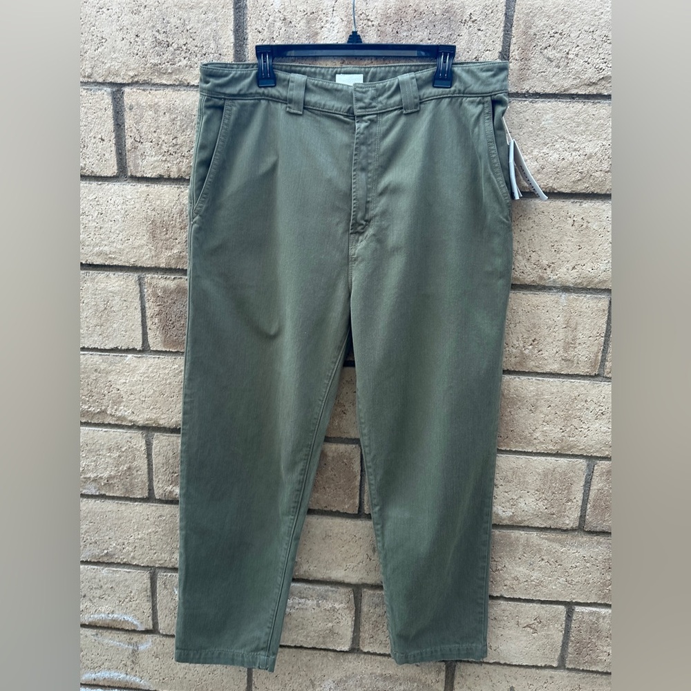 MOTHER The Punk 75 Ankle Pants NWT Men's 34 Army Green